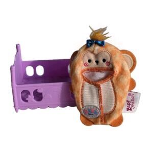 Zapf Creations Baby Born Surprise Pet Baby Bed Purple & Tropical Monkey Swaddle